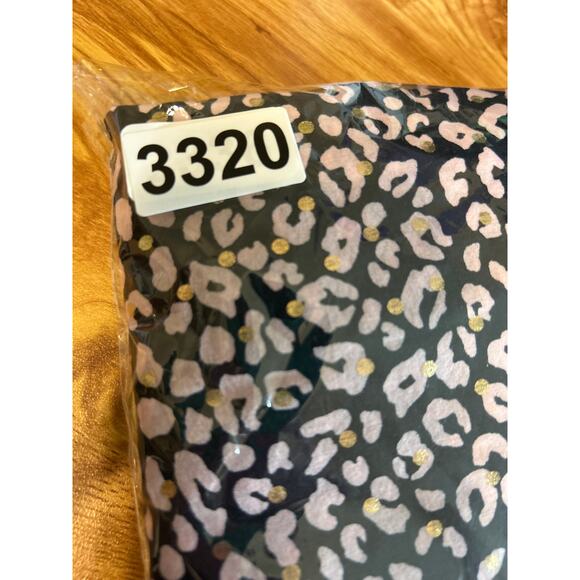 Y2K Victoria's Secret Lounge Pants XL Animal Print‎ Adjustable Gold Lace Hem - Picture 9 of 9